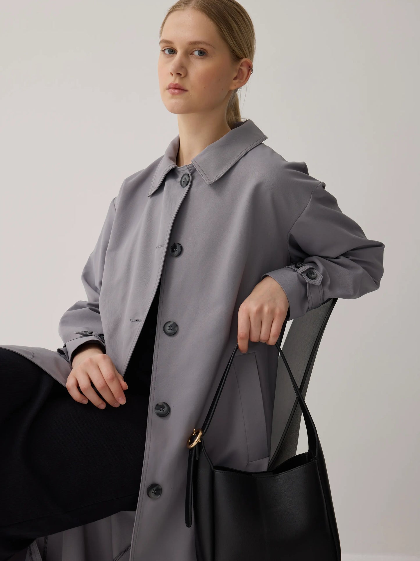 TRENCH-COAT - GRIS ORAGE