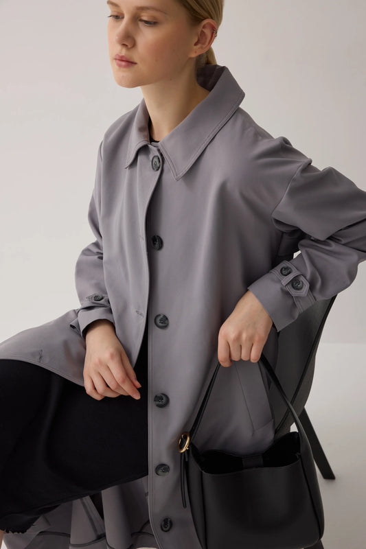 TRENCH-COAT - GRIS ORAGE