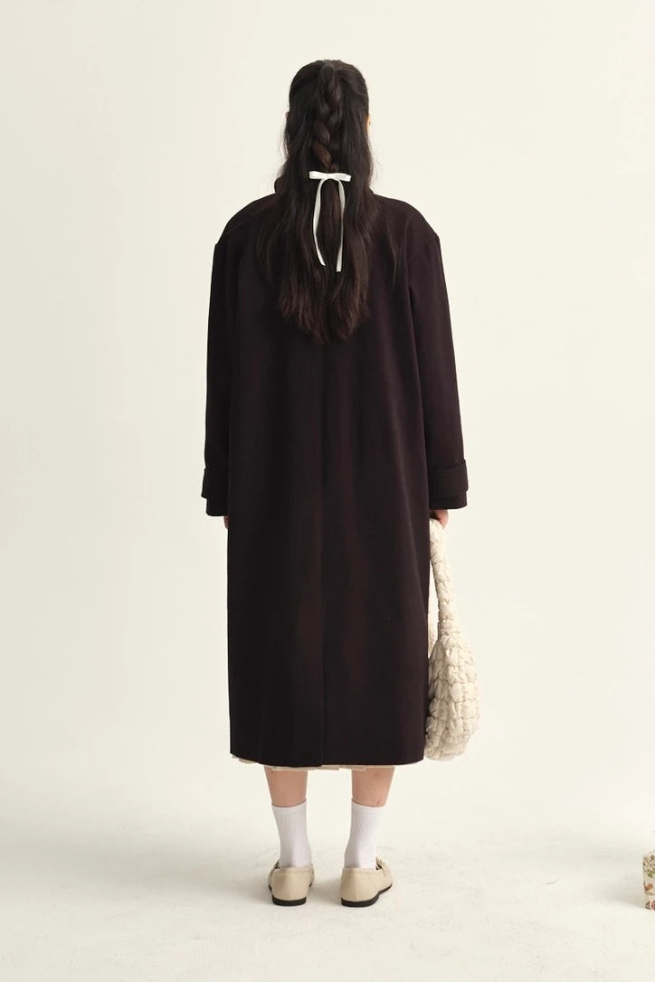 TRENCH-COAT EN GABARDINE DE COTON - NOIR